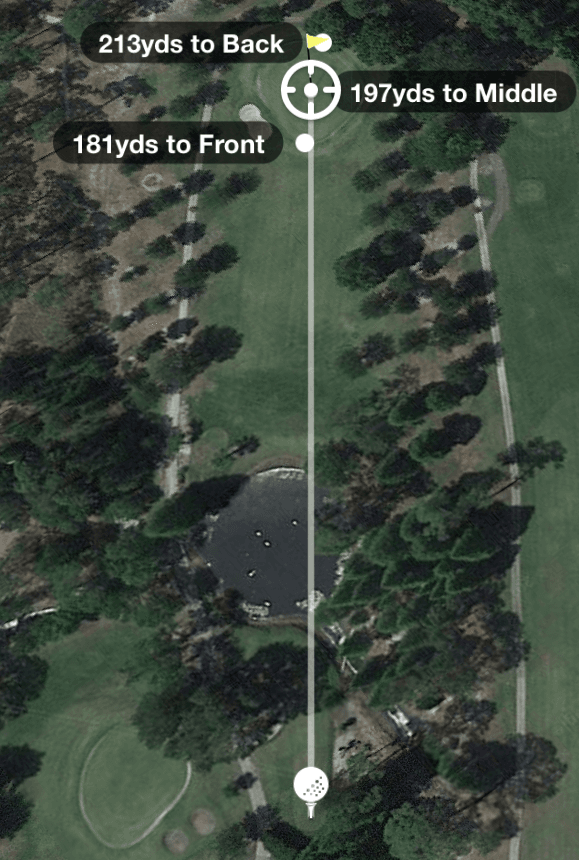aerial photo of Hole 5 Par 3 191 Yards