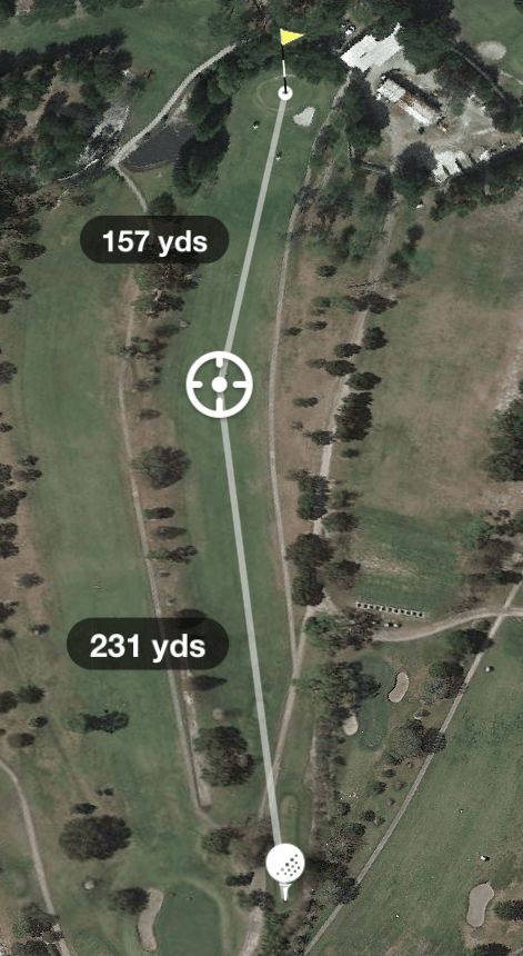 aerial photo of Hole 10 Par 4 385 Yards