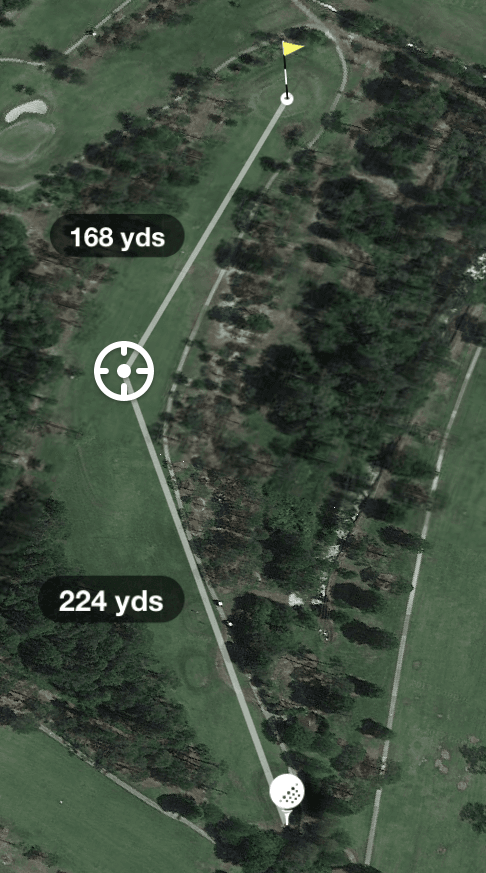 aerial photo of Hole 15 Par 4 392 Yards