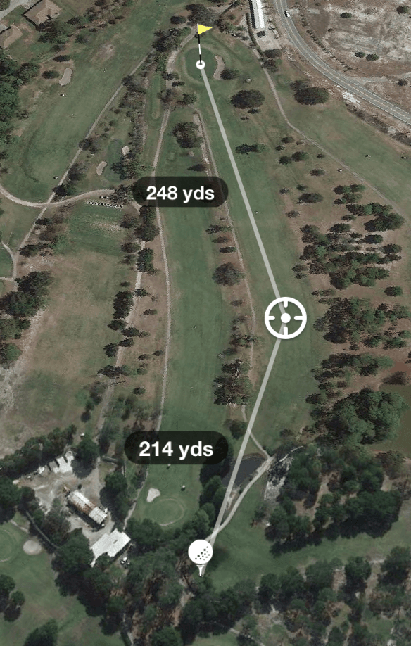 aerial photo of Hole 18 Par 5 474 Yards