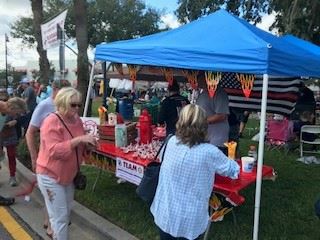 Firemen tent for Chili cook off