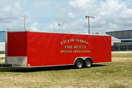 fire department special operations enclosed trailer 